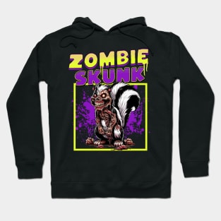 Zombie Skunk funny Hoodie